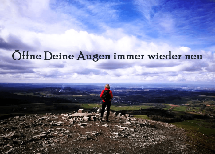 Augen öffnen
